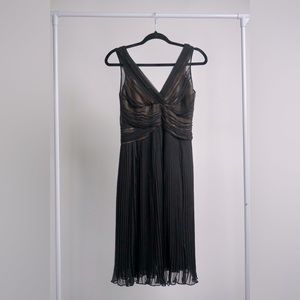 BCBG(MAXAZRIA) Black Silk Evening Dress